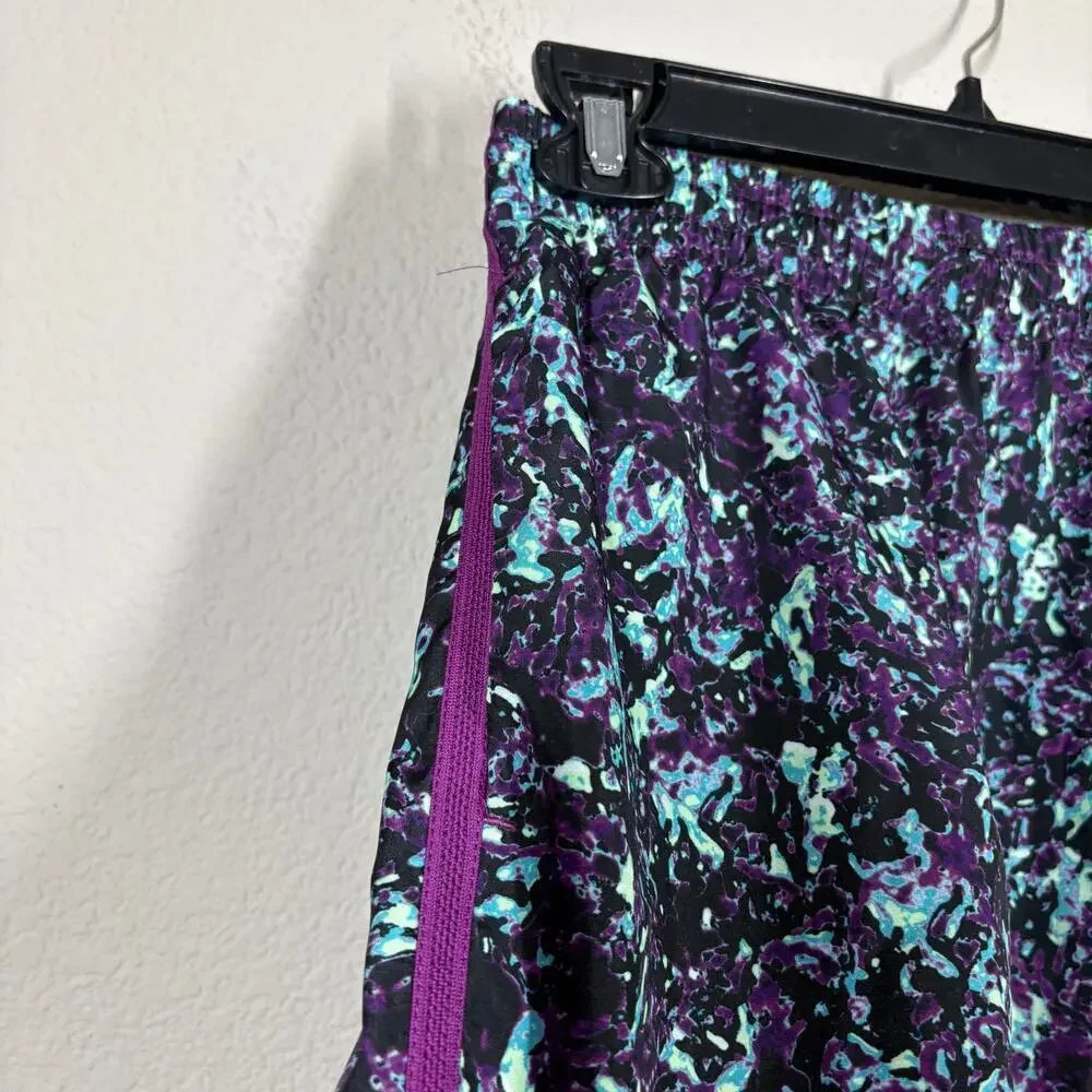 Nike Boys Large Standard Fit Multi Printed Shorts‎ Black Viotech Elastic Waist